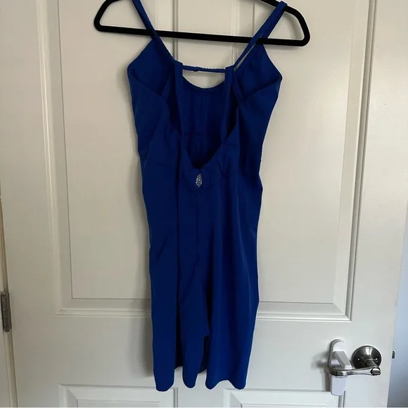 Blue Strappy Jumpsuit - Picture 2 of 3